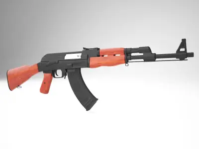 AK-47 rifle 3D model get