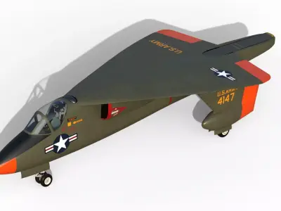 XV-2 Convertiplane  VTOL 3D model