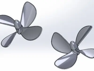 Propeller 120mm 3D print model