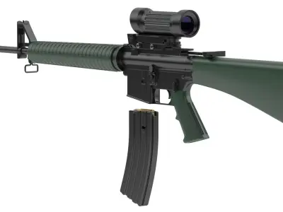 Colt Canada C7A1 3D model