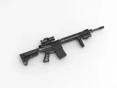 ArmaLite AR-10 3D model buy