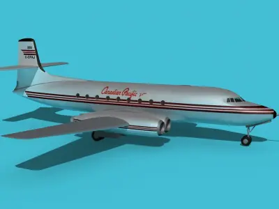 AVRO Canada C-102 Jetliner V04 3D model