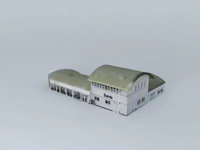 Renault-Renault auto service shops and the autopredajňa Servis Free 3D model