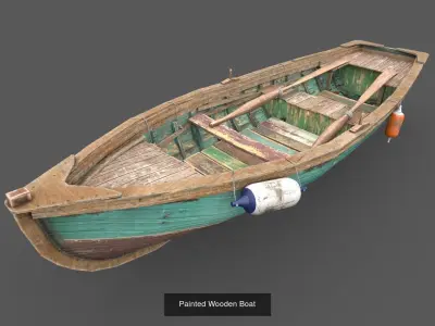 Old Seaside Objects 3D Model Pack