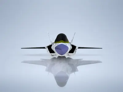 Fighter Jet with digital camo Free 3D model
