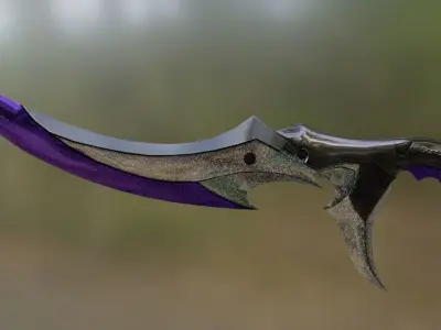 Game asset Knife Low-poly 3D model Low-poly 3D model