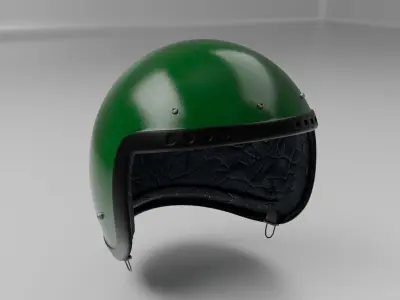 helmet Pubg level 1 high poly 3D model