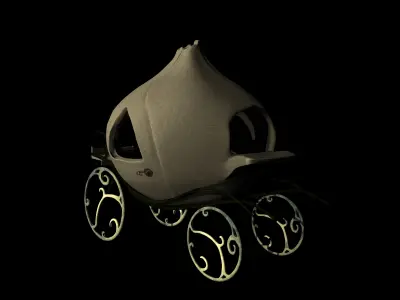 Onion carriage from Shrek Low-poly 3D model