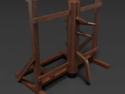 Wing Chun Wooden Dummy 3D model