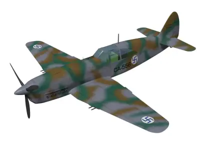 Caudron CR714 3D model purchase