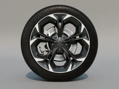 Honda Civic Wheel 3D model