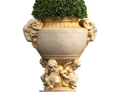 Garden Pot 03 3D model