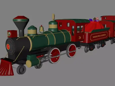 Toy Train North Pole Express  3D model