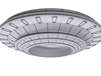 UFO SHIP Low-poly 3D model