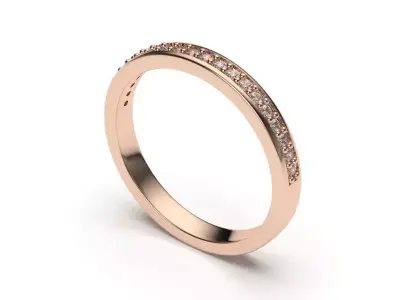 solitaire with ring sizes  8 part S27 3D print model