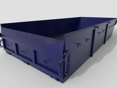 Conctruction container 5m3 Low-poly 3D model