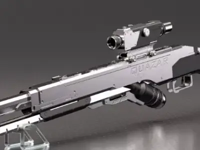 Sci-Fi rifle 3D model buy