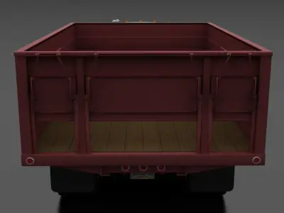 F-Series F-800 Grain Truck 1964 Low-poly 3D model