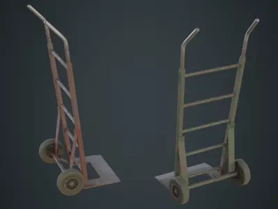 Hand Truck 2B Low-poly 3D model