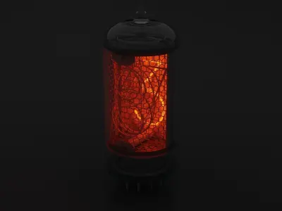 Nixie light bulb 3D model