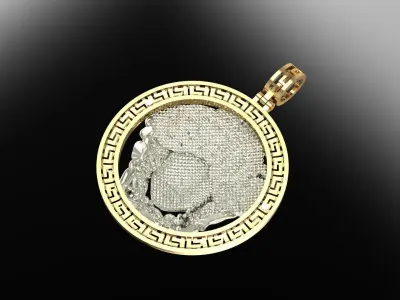  gargon jellyfish pendant p0014 3D print model