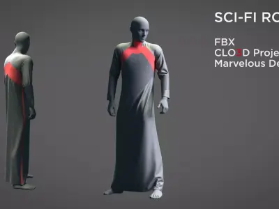 SCI-FI ROBE 3D model