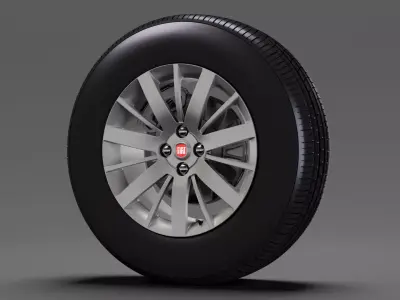 Fiat Qubo Trekking 2wheel 2017 3D model