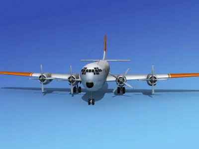 Boeing 377 California Dept of Forestry 3D model