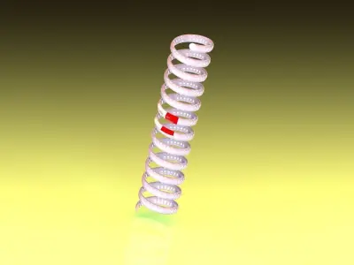 Ressort metal ball Free 3D model