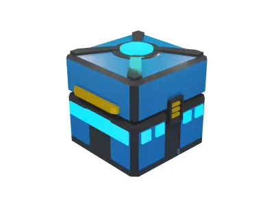 Sci-fi Crate Box Prize Free  Free 3D model