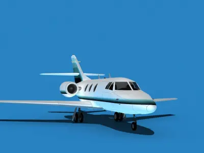 Dassault Falcon 10 V01 3D model