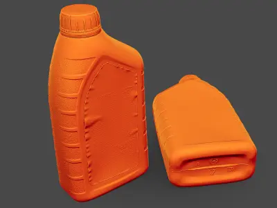 Transmission Fluid Bottle Low-poly 3D model