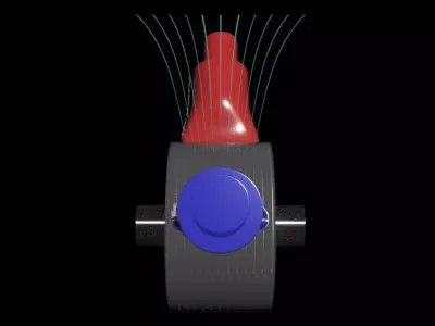 Vacuum Motor - Generator - Concept 3D model