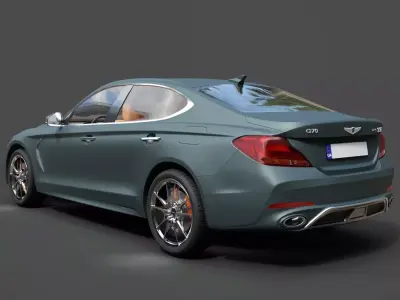 Genesis G70 Luxury Sedan - Ultra High-Poly 3D Model 3D model