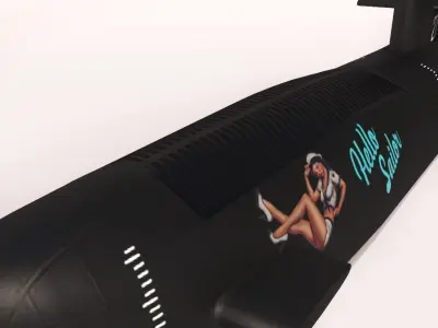 Submarine Low-poly 3D model from CGTrader