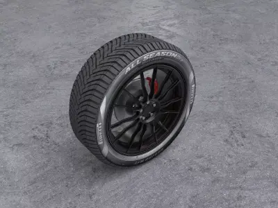 Pirelli Car Wheel 17R 3D Model 3D model