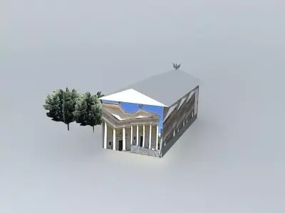 Campinense Academy of Letters Campinas 3D model