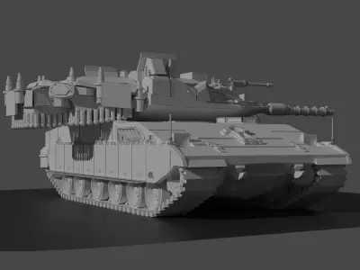 Merkava IV 3D print model