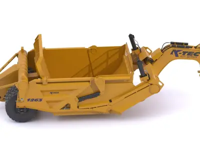 K-Tec Articulated Dump Truck Scrapers 1263 3D model