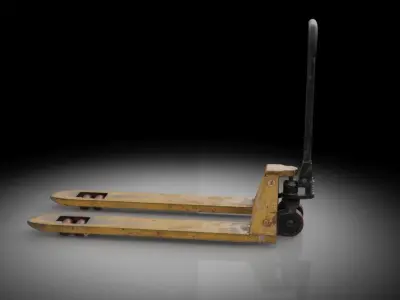 HAND PALLET TRUCK JACK PUMP JIGGER FORKLIFT Low-poly 3D model
