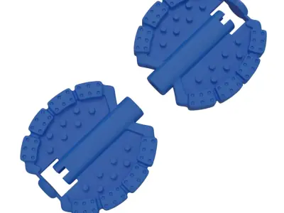 Kids bike pedals 3D model