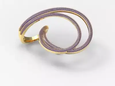 Antique Ring 3D print model 2