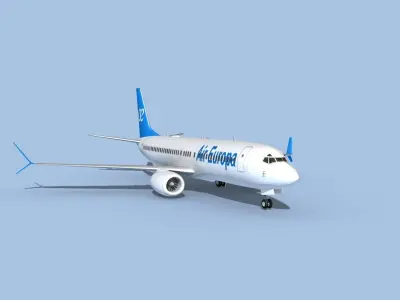 Boeing 737-800 Max Air Europa 3D model