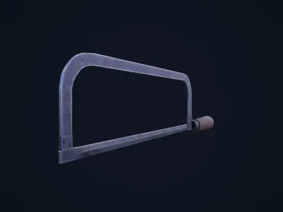 Hack Saw Low-poly 3D model
