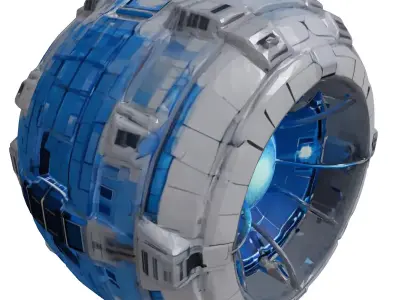 SciFi Energy Core Device 3D model purchase