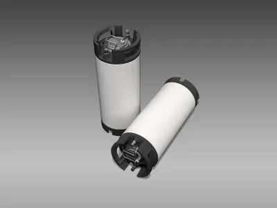 Keg Home Brew Barrel Low-poly 3D model