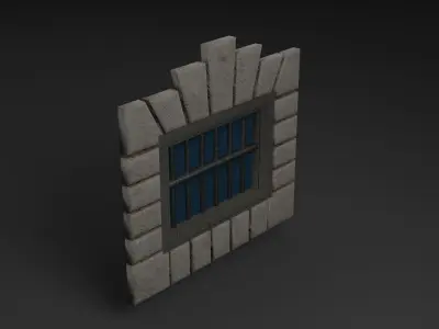 Windows pack Low-poly 3D model