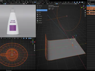Cosmetic Cream Product 3D model