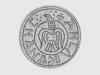 -Viking Silver Penny- 3D model