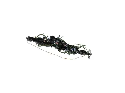 Firearms Fantasy  Firearms with chains and straps 3D model